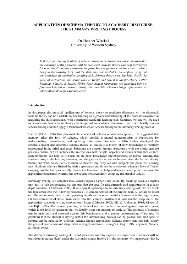 Schema of the study in research example picture