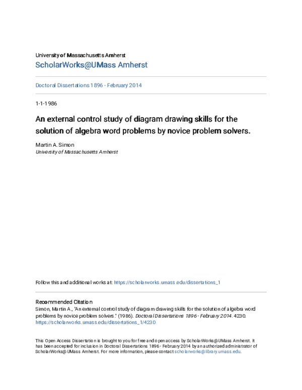 (PDF) An external control study of diagram drawing skills for the ...