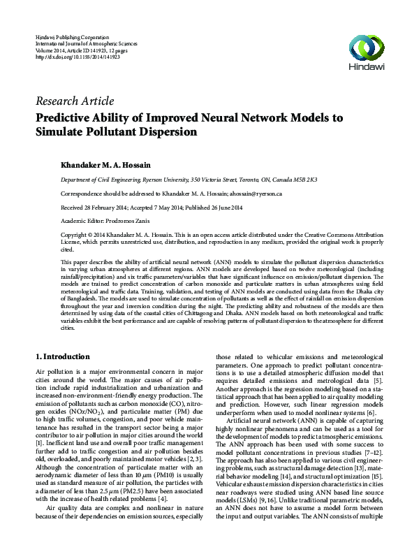 (PDF) Predictive Ability of Improved Neural Network Models to Simulate ...