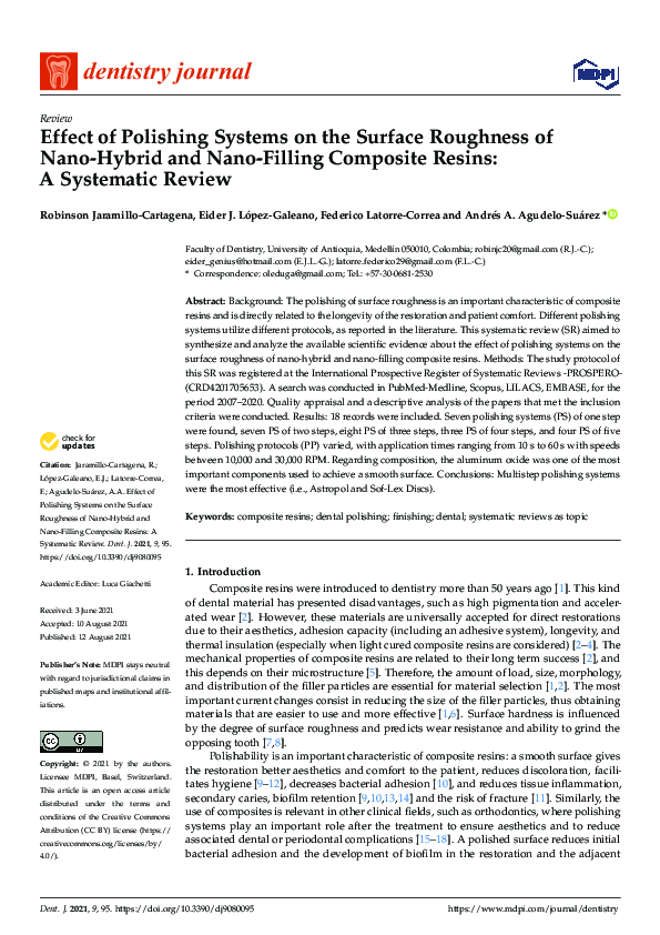 (PDF) Effect of Polishing Systems on the Surface Roughness of Nano ...