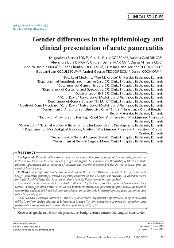 (PDF) Gender differences in the epidemiology and clinical presentation ...