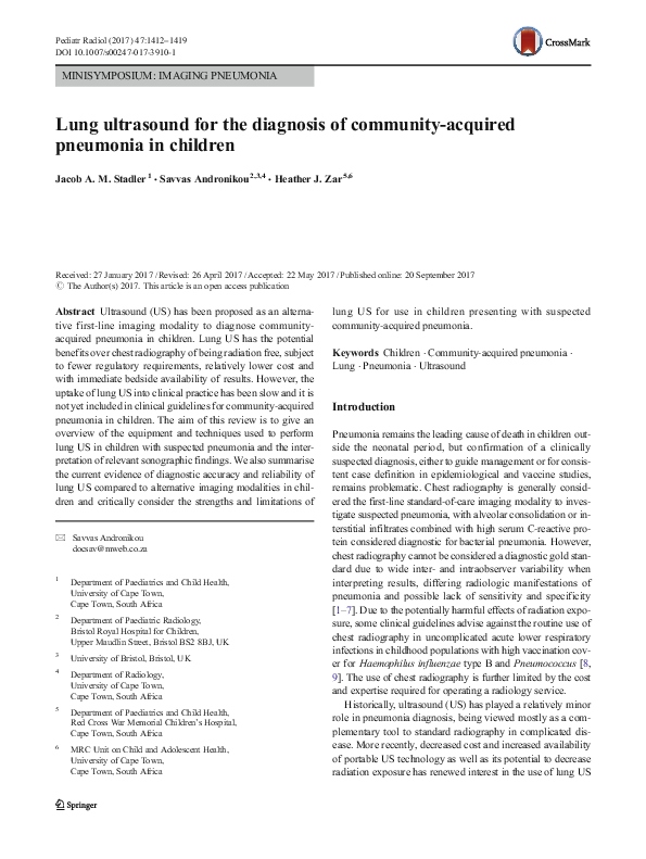 (PDF) Lung ultrasound for the diagnosis of community-acquired pneumonia ...