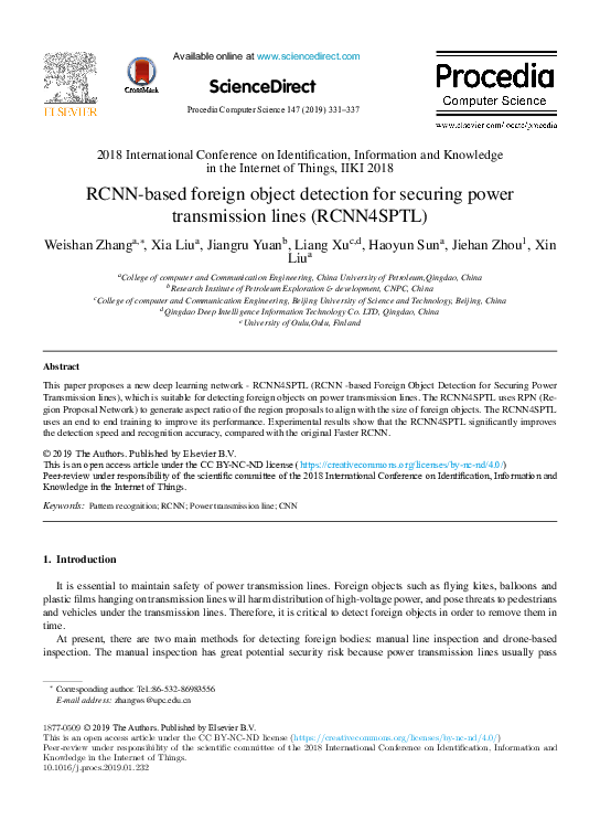 (PDF) RCNN-based foreign object detection for securing power ...