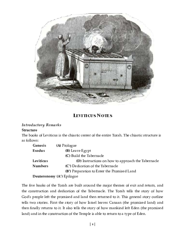 (PDF) Leviticus Notes