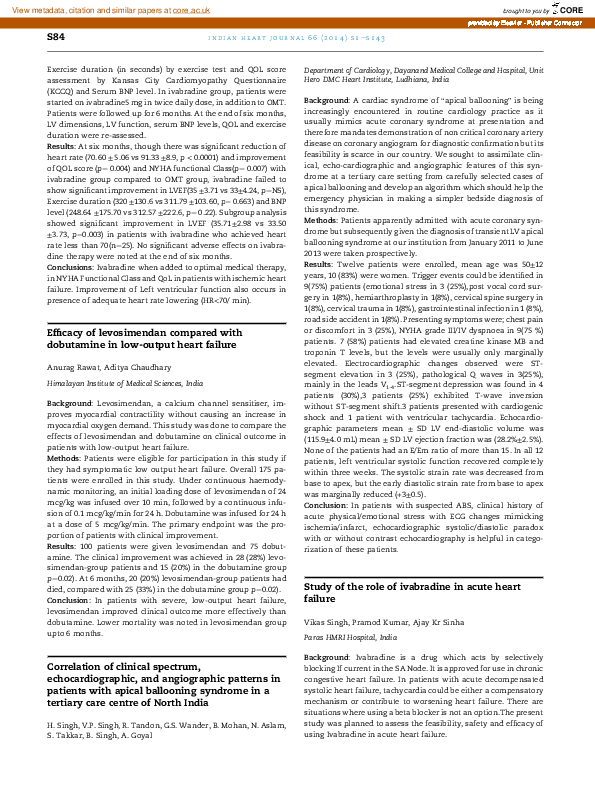 (PDF) Efficacy of levosimendan compared with dobutamine in low-output ...
