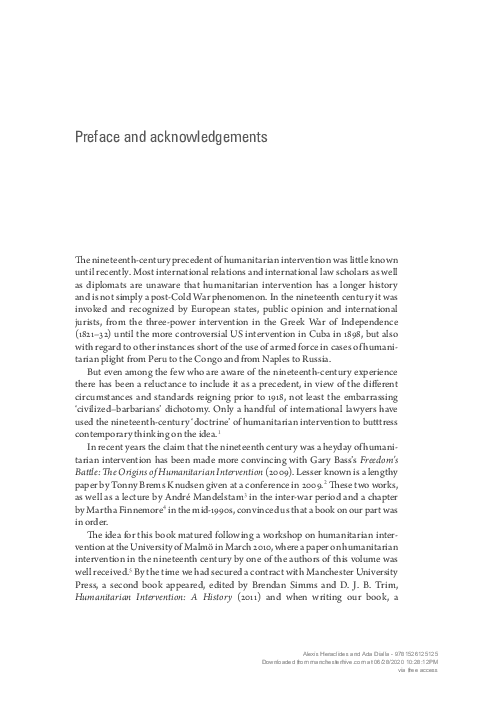 Pdf Preface And Acknowledgements