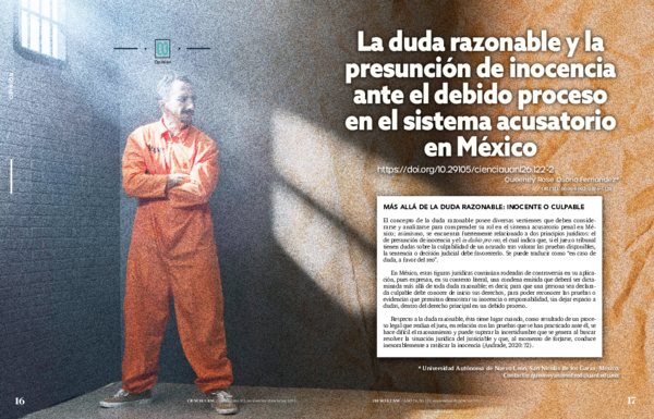 (PDF) LA DUDA RAZONABLE Y LA PRESUNCIÓN DE INOCENCIA ANTE EL DEBIDO ...