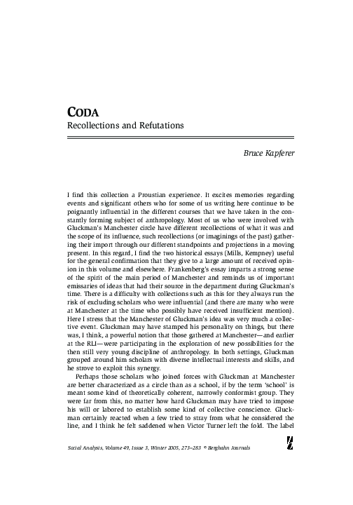 (PDF) CODA Recollections and Refutations