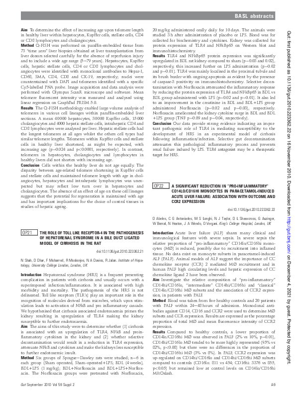 (PDF) OP21 The role of Toll like receptor-4 in the pathogenesis of ...