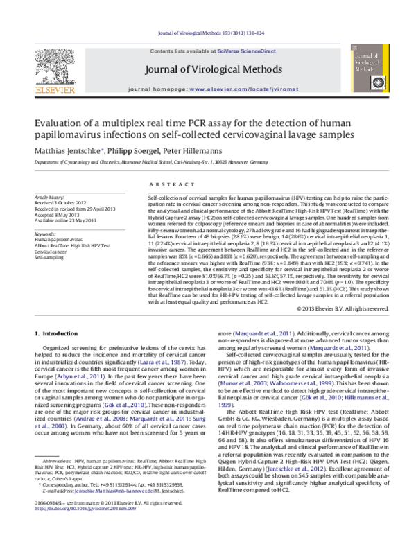 (PDF) Evaluation of a multiplex real time PCR assay for the detection ...