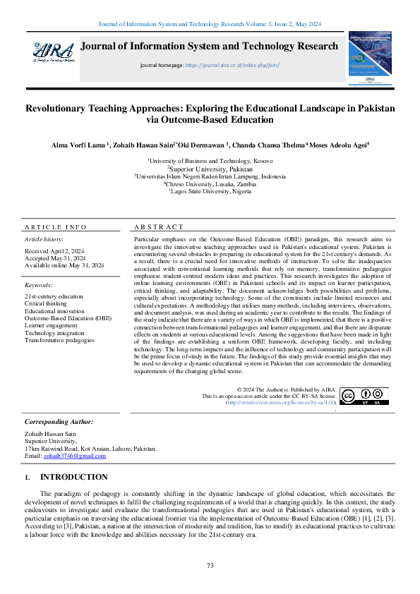 (PDF) Revolutionary Teaching Approaches: Exploring the Educational ...