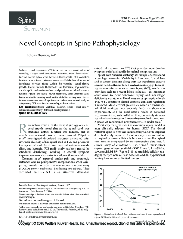 (PDF) Novel Concepts in Spine Pathophysiology