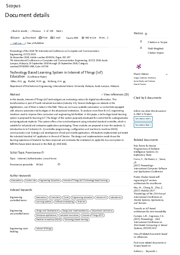 (PDF) Technology Based Learning System in Internet of Things (IoT ...