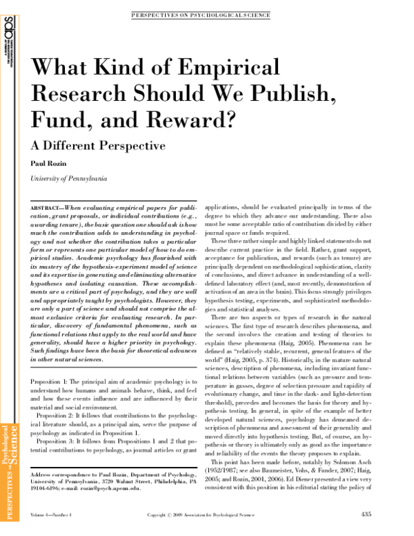 (PDF) What Kind of Empirical Research Should We Publish, Fund, and ...