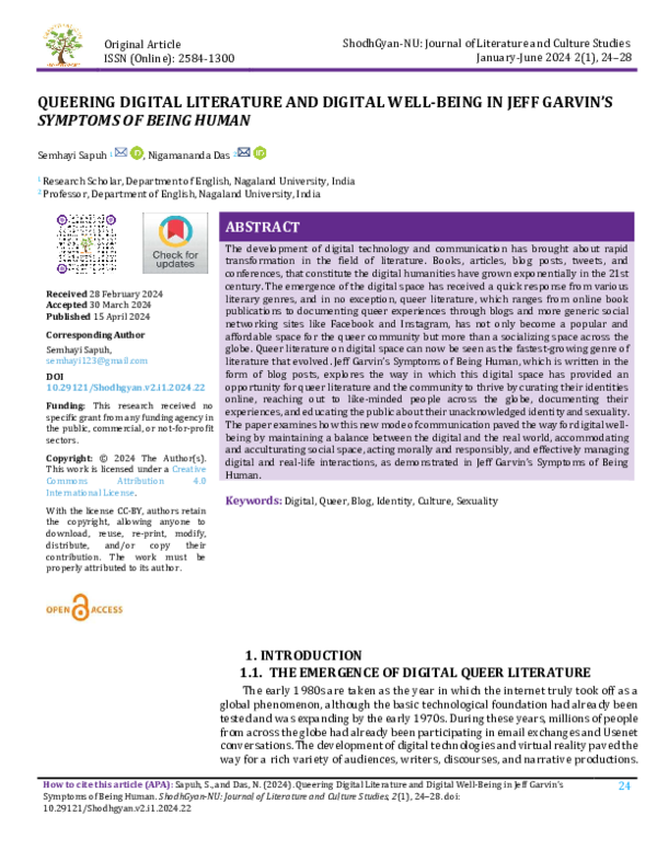 (PDF) QUEERING DIGITAL LITERATURE AND DIGITAL WELL-BEING IN JEFF GARVIN ...