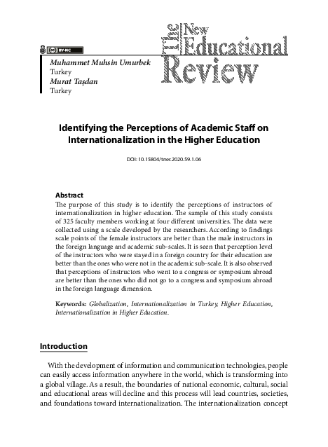 (PDF) Identifying the Perceptions of Academic Staff on ...