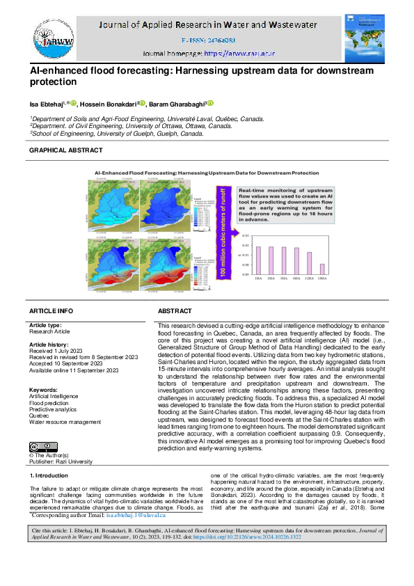 (PDF) AI-enhanced flood forecasting: Harnessing upstream data for ...