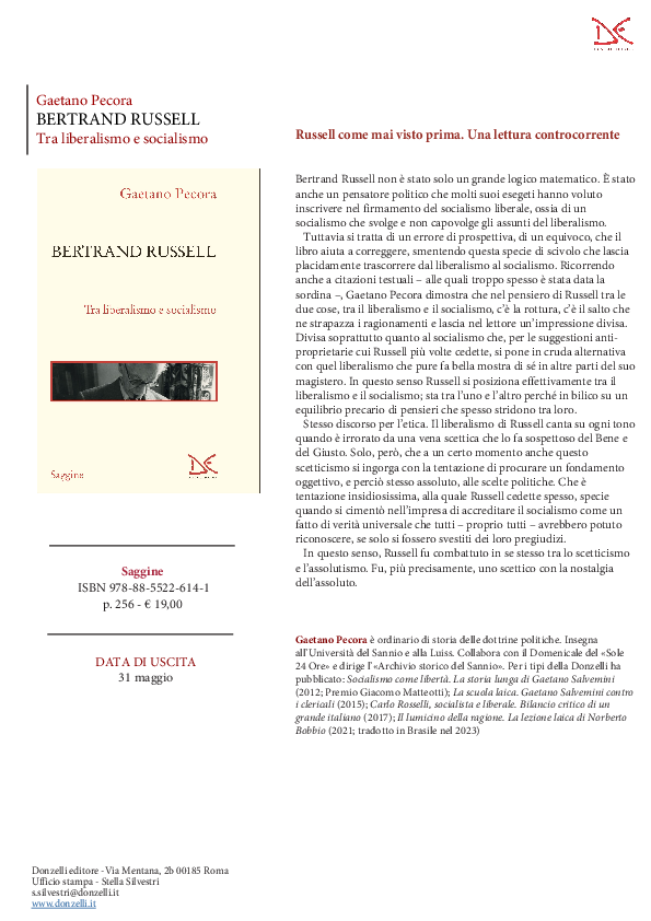 (PDF) Scheda libro