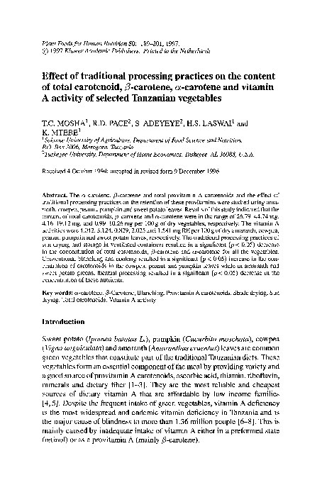 (PDF) Effect of traditional processing practices on the content of ...