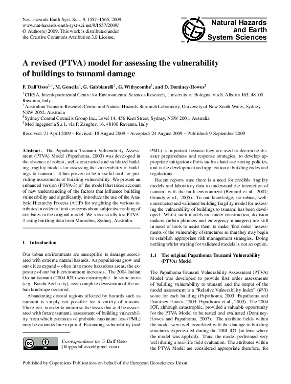 (PDF) A revised (PTVA) model for assessing the vulnerability of ...