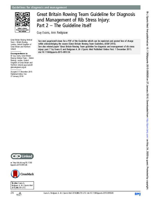 (PDF) Great Britain Rowing Team Guideline for Diagnosis and Management ...