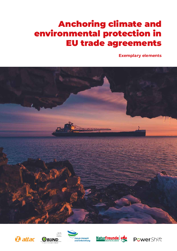 (PDF) Anchoring Climate & Environmental Protection in EU Trade Agreements