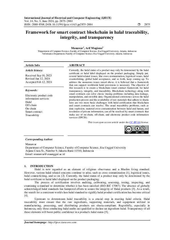 (PDF) Framework for smart contract blockchain in halal traceability ...