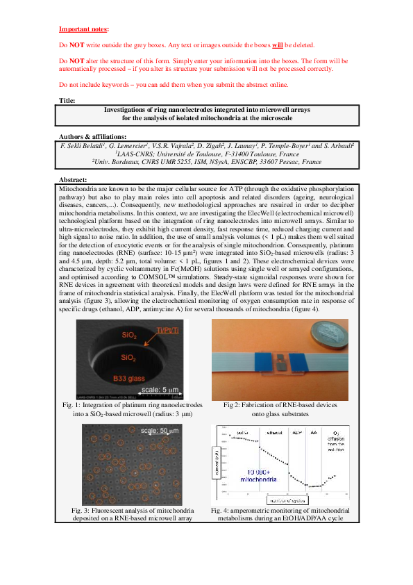 (PDF) Investigations of ring nanoelectrodes integrated into microwell ...
