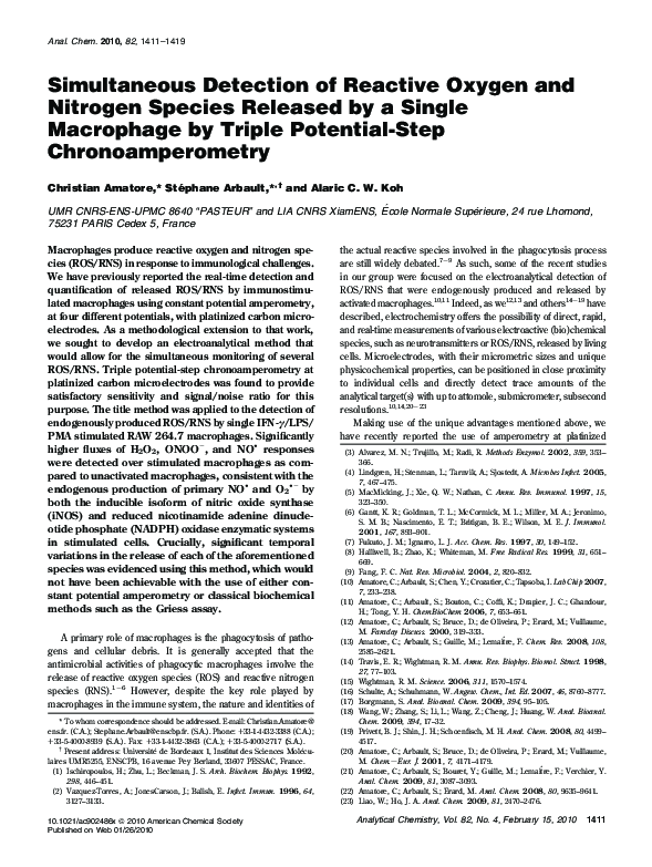 (PDF) Simultaneous Detection of Reactive Oxygen and Nitrogen Species ...
