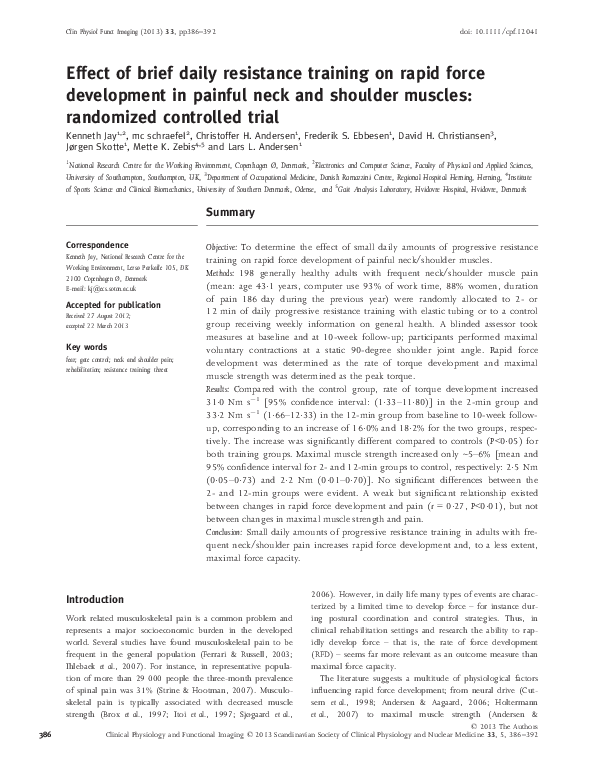 (PDF) Effect of brief daily resistance training on rapid force ...