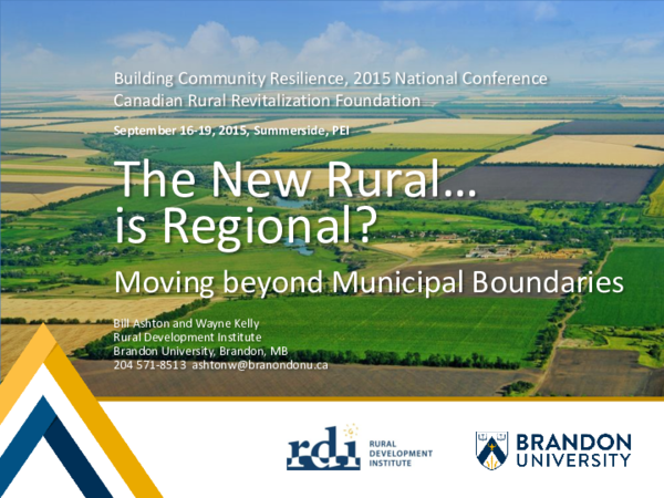 (PDF) The New Rural… is Regional?