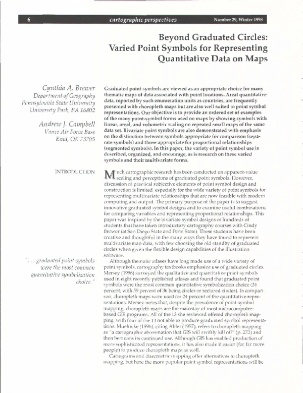 (PDF) Beyond Graduated Circles: Varied Point Symbols for Representing ...
