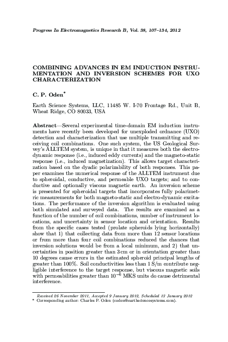 (PDF) Combining Advances in Em Induction Instrumentation and Inversion ...