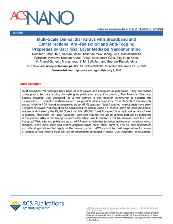 (PDF) Multi-Scale Ommatidial Arrays with Broadband and Omnidirectional ...