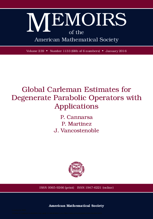 (PDF) Global Carleman Estimates for Degenerate Parabolic Operators with ...