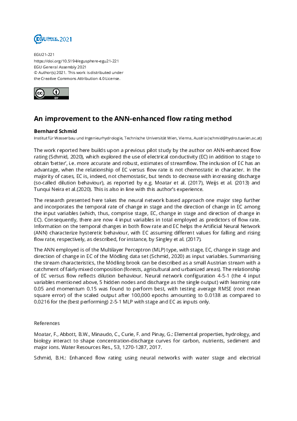 (PDF) An improvement to the ANN-enhanced flow rating method
