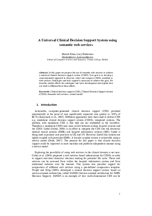 (PDF) A Decision Support System for Selecting Secure Web Services