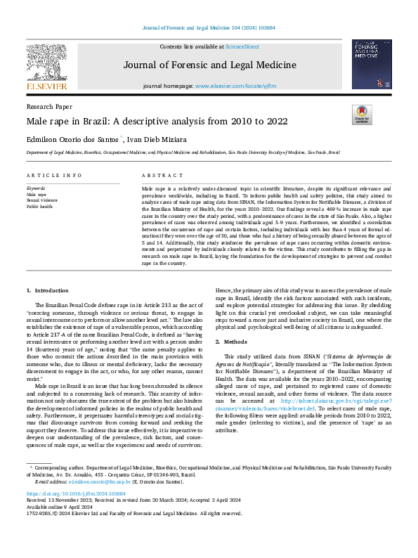 (PDF) Journal of Forensic and Legal Medicine