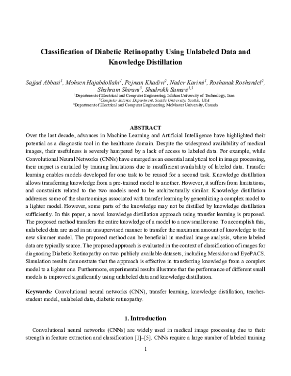(PDF) Classification of diabetic retinopathy using unlabeled data and ...