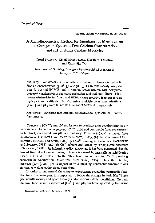 (PDF) A Microfluorometric Method for Simultaneous Measurement of ...