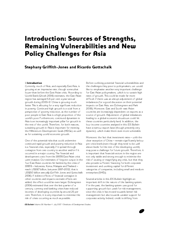 (PDF) Introduction: Sources of Strengths, Remaining Vulnerabilities and ...