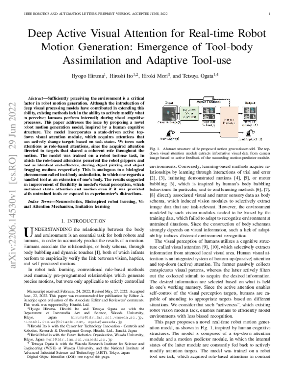 (PDF) Deep Active Visual Attention for Real-Time Robot Motion ...