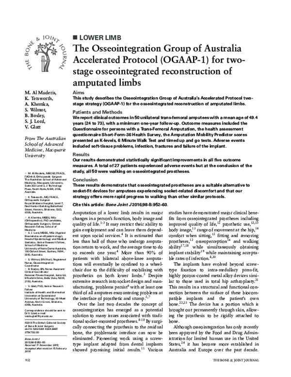 (PDF) The Osseointegration Group of Australia Accelerated Protocol ...
