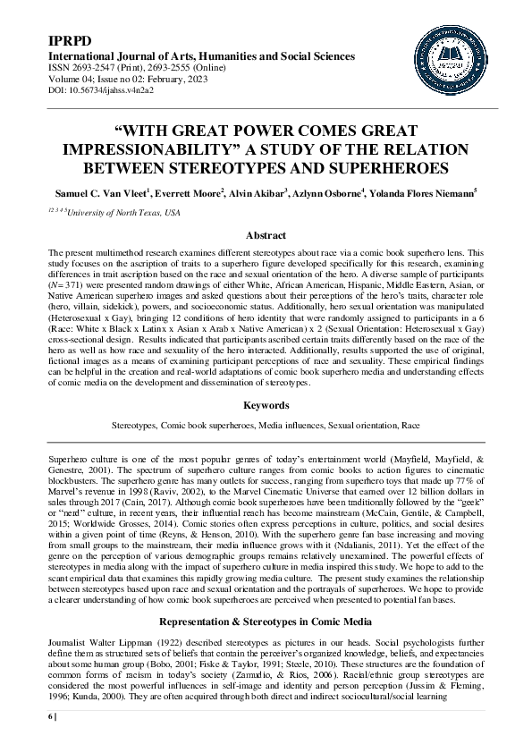 (PDF) “With Great Power Comes Great Impressionability” A Study Of The ...