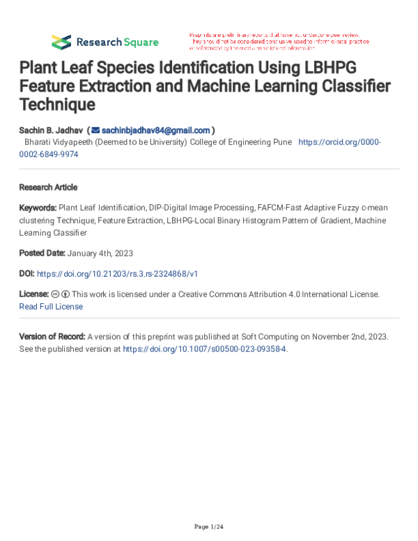 (PDF) Plant Leaf Species Identification Using LBHPG Feature Extraction ...