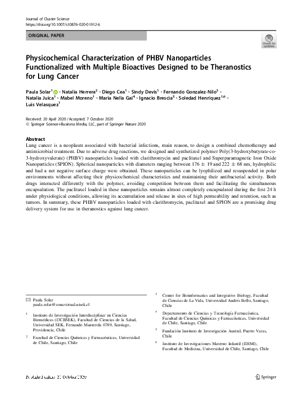 (PDF) Physicochemical Characterization of PHBV Nanoparticles ...