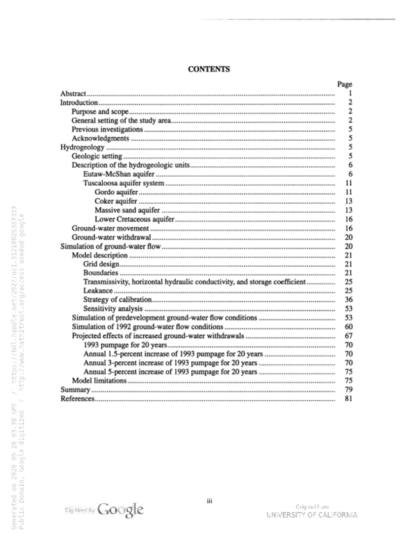 (PDF) Hydrogeology and simulation of ground-water flow in the Eutaw ...