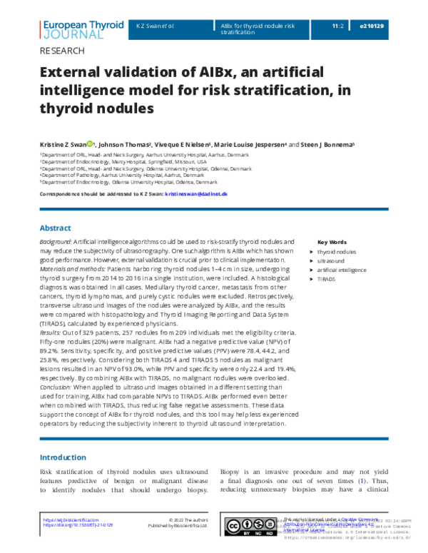 (PDF) External validation of AIBx, an artificial intelligence model for ...