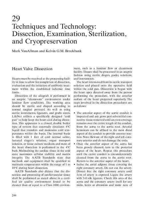 (PDF) Techniques and Technology: Dissection, Examination, Sterilization ...
