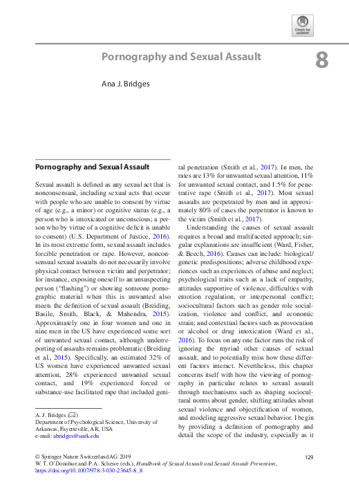 (PDF) Pornography and Sexual Assault